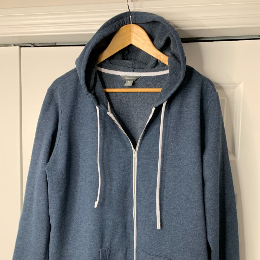 Eddie Bauer Men’s Blue Full-Zip Hoodie – XXL